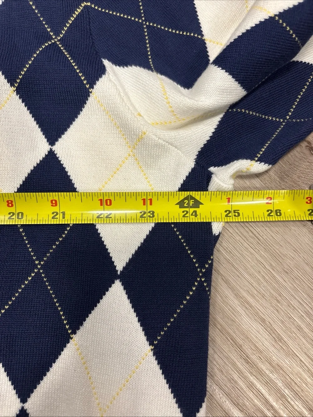 Vintage Polo Ralph Lauren Mens Golf Argyle Sweater In XXL